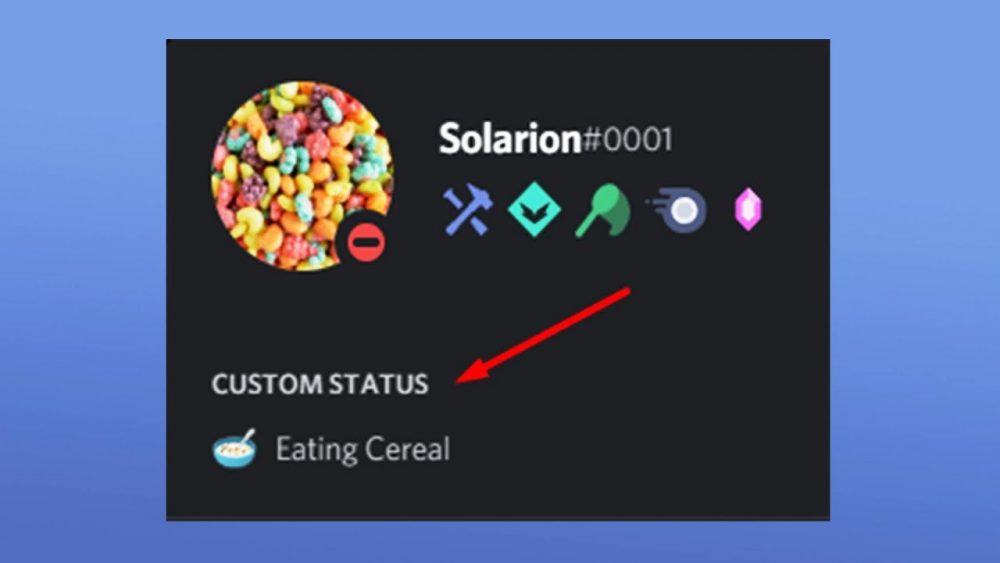 Discord custom status