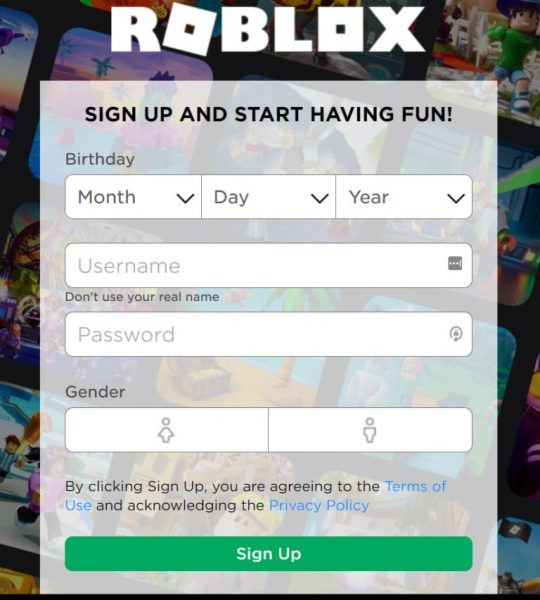 Roblox Signup PS4